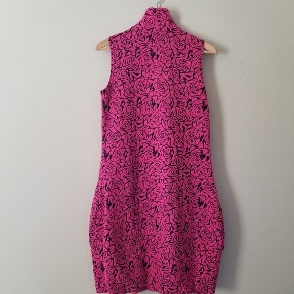 SAMUEL Dong Roses Mockneck Zippered Midi Dress Size XS - Picture 2 of 9